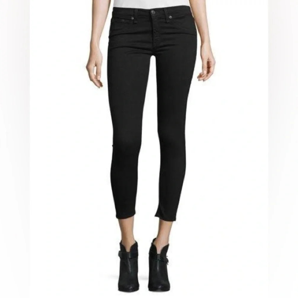 rag & bone Nero Capri Denim Jeans Black Size 26